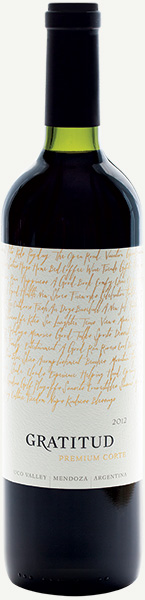Image of Gratitud Premium Corte wine bottle