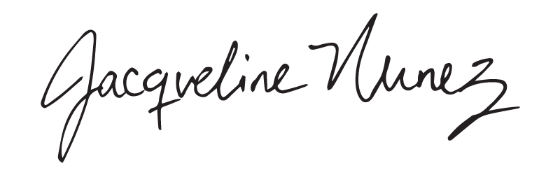 Picture of the signature of Jacqueline Nunez